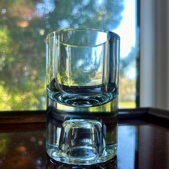 Vintage Krosno Poland Crystal Turnover Candle Holder for Candlestick or Votive - Picture 10 of 12